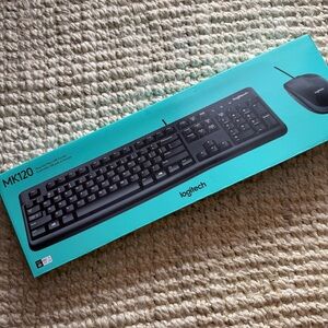 Logitech MK120 Keyboard and Mouse Combo - Black